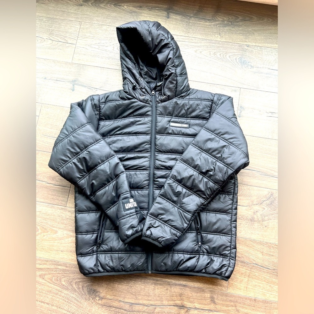 Cleveland Cavaliers Members‎ Only Puffer Jacket Hoodie Black Cavs United